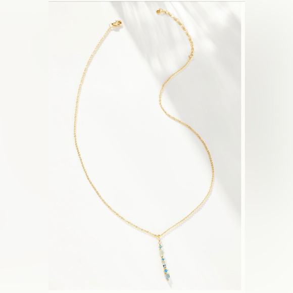 Anthropologie March birthstone pendant necklace - Picture 5 of 14